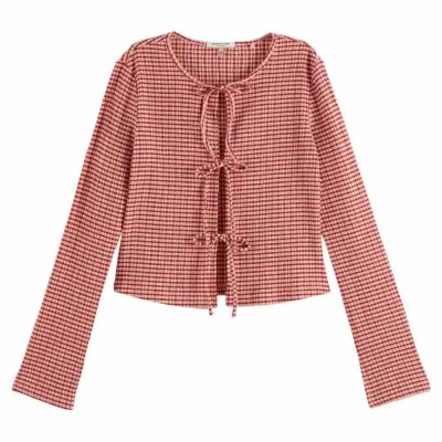 тениска,дамски,тениски,scotch,&,soda,gingham,long,sleeve,t,shirt,red