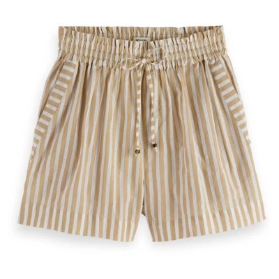 панталони,дамски,панталони,scotch,&,soda,lurex,high,waist,pants,desert,sand,stripe,(beige)