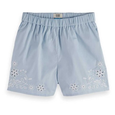 къси,панталони,дамски,панталони,scotch,&,soda,placed,broderie,high,waist,shorts,blue