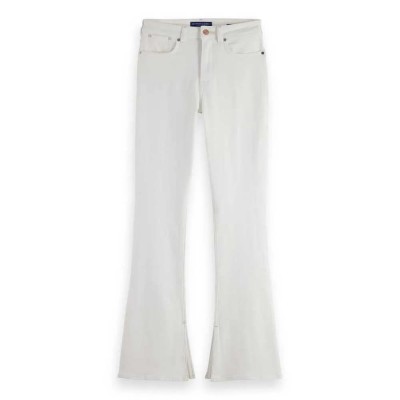 дънки,дамски,панталони,scotch,&,soda,the,charm,classic,flare,fit,jeans,white,(tennis,white)