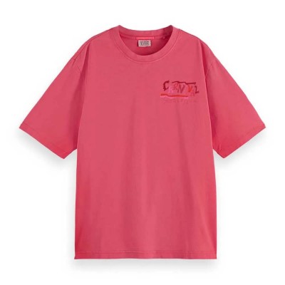 тениска,дамски,тениски,scotch,&,soda,u9a00655t,loose,fit,short,sleeve,t,shirt,pink