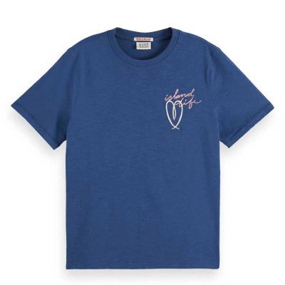 тениска,дамски,тениски,scotch,&,soda,u9a00652t,regular,fit,short,sleeve,t,shirt,blue