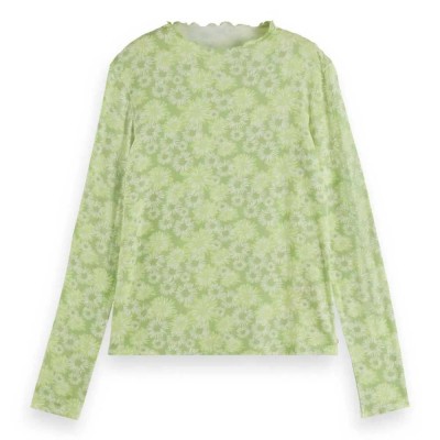 тениска,дамски,тениски,scotch,&,soda,u9b00658t,long,sleeve,t,shirt,green