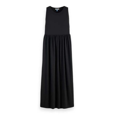 рокля,дамски,поли,и,рокли,scotch,&,soda,ufu00610t,sleeveless,midi,dress,black