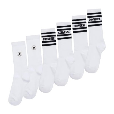 детски,чорапи,детски,чорапи,converse,kids,chuckpatch crew,socks,6,pairs,white,(white)