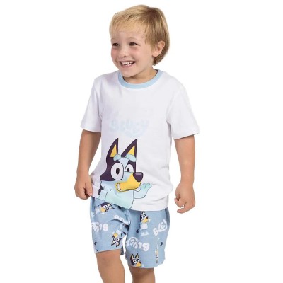 тениска,детски,пижами,bluey,bluey,short,sleeve,pyjama,t,shirt,white,(white)