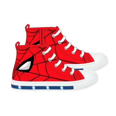 маратонки,мъжки,маратонки,дамски,маратонки,spiderman,pvc,sole,with,lights,high,spiderman,trainers,red,(red)