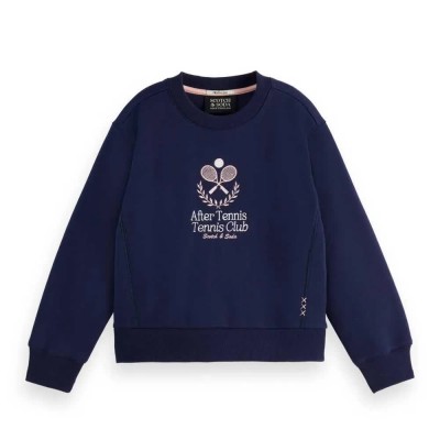 блуза,детски,блузи,scotch,&,soda,179341,relaxed,fit,sweatshirt,blue,(navy)