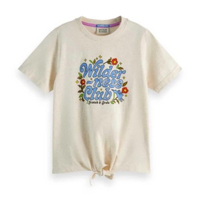 тениска,детски,тениски,scotch,&,soda,179360,t,shirt,soft,ice,melange,(beige)