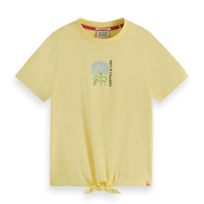 тениска,детски,тениски,scotch,&,soda,179360,t,shirt,yellow,(sorbet,yellow)