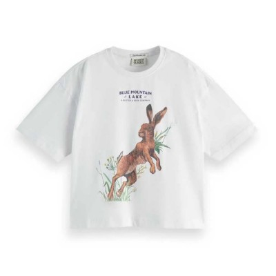 тениска,детски,тениски,scotch,&,soda,179366,loose,fit,short,sleeve,t,shirt,white,(white)