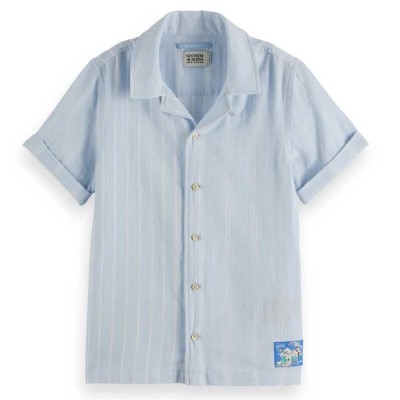 риза,с,къс,ръкав,детски,ризи,scotch,&,soda,179468,short,sleeve,shirt,blue