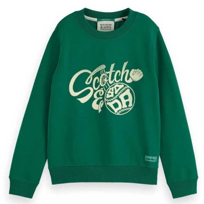 блуза,детски,блузи,scotch,&,soda,179472,regular,fit,sweatshirt,green