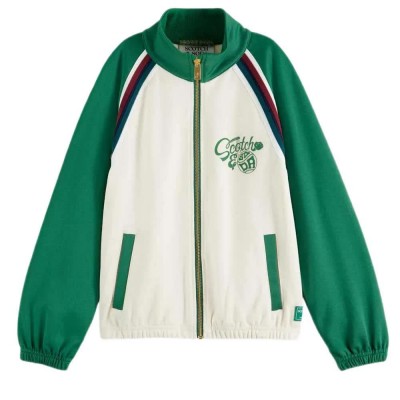 блуза,детски,блузи,scotch,&,soda,179473,full,zip,sweatshirt,green