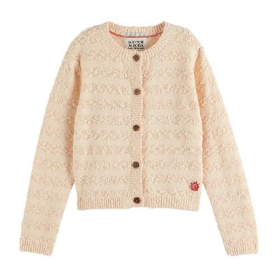 жилетка,детски,блузи,scotch,&,soda,boucle,cardigan,beige,(powdered,peach)