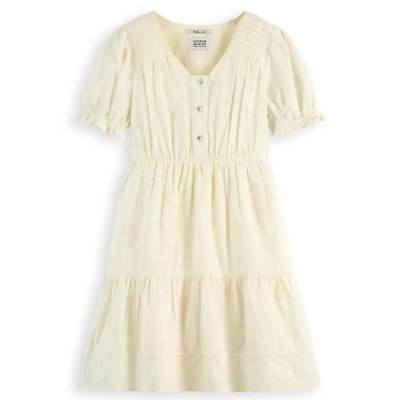 рокля,детски,поли,и,рокли,scotch,&,soda,delicate,ditsy,short,sleeve,short,dress,beige