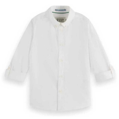 риза,с,дълъг,ръкав,детски,ризи,scotch,&,soda,occasional,dobby,long,sleeve,shirt,white,(white)