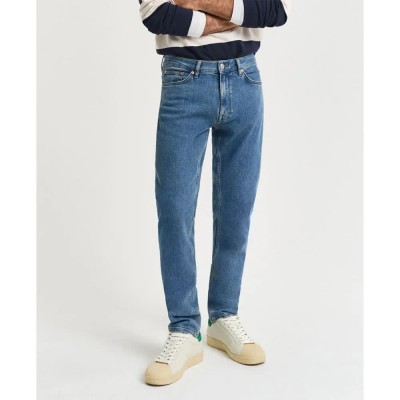 дънки,мъжки,панталони,gant,1000422,jeans,mid,blue,worn,in,(blue)