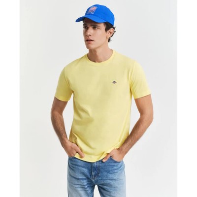 тениска,мъжки,тениски,gant,2003184,regular,fit,short,sleeve,t,shirt,banana,yellow,(yellow)