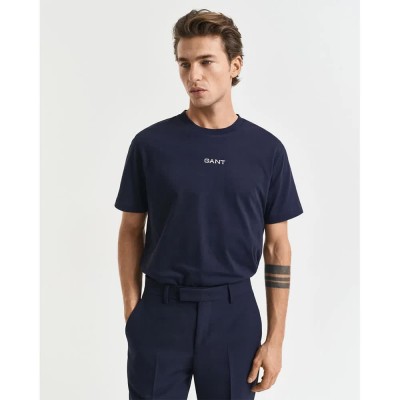 тениска,мъжки,тениски,gant,2003308,short,sleeve,t,shirt,blue