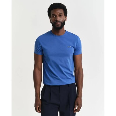 тениска,мъжки,тениски,gant,2013032,short,sleeve,t,shirt,blue