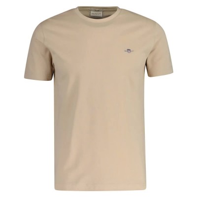 тениска,мъжки,тениски,дамски,тениски,gant,2013033,short,sleeve,t,shirt,beige,(dry,sand)