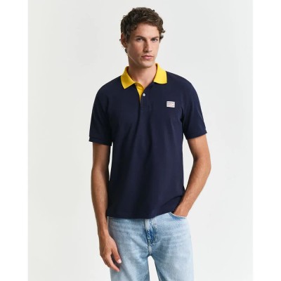 мъжки,блузи,с,яка,gant,2014023,short,sleeve,polo,evening,blue,(blue)