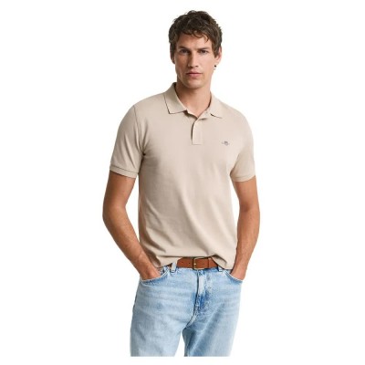 мъжки,блузи,с,яка,gant,2210,short,sleeve,polo,dry,sand,(beige)