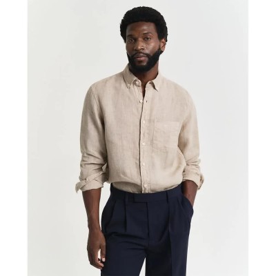 риза,с,дълъг,ръкав,мъжки,ризи,gant,3240120,long,sleeve,shirt,beige,(dry,sand)