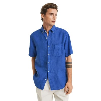 риза,с,къс,ръкав,мъжки,ризи,gant,3240121,short,sleeve,shirt,rich,blue,(blue)