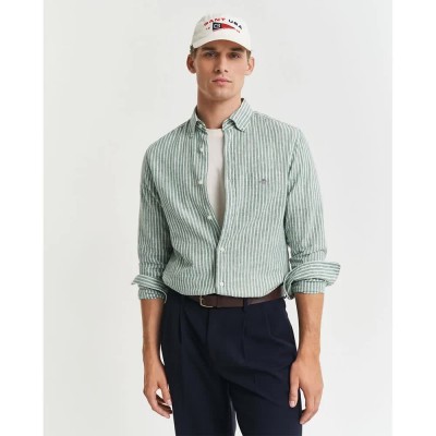 риза,с,дълъг,ръкав,мъжки,ризи,gant,3250038,long,sleeve,shirt,green