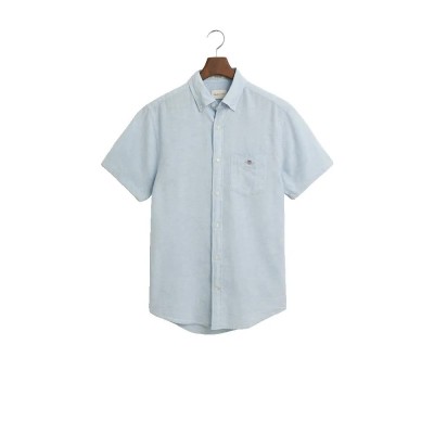 риза,с,къс,ръкав,мъжки,ризи,gant,3250082,short,sleeve,shirt,blue