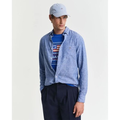риза,с,дълъг,ръкав,мъжки,ризи,gant,3250082,long,sleeve,shirt,rich,blue,(blue)