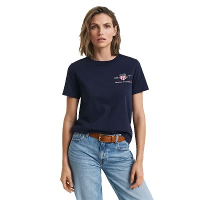 тениска,дамски,тениски,gant,4200277,short,sleeve,t,shirt,blue
