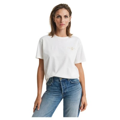 тениска,дамски,тениски,gant,4200573,short,sleeve,t,shirt,white