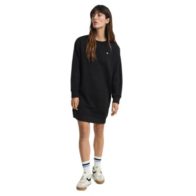 рокля,дамски,поли,и,рокли,gant,4200760,long,sleeve,dress,black,(black)