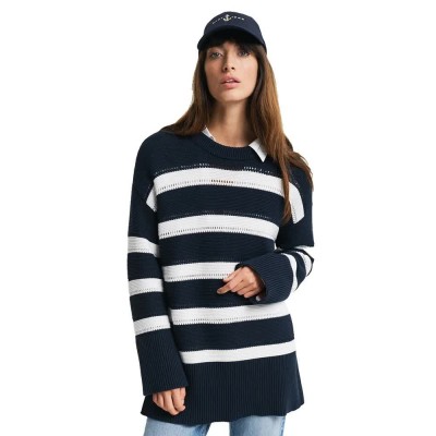блуза,дамски,пуловери,дамски,плетени,дрехи,gant,4805321,sweater,blue,(evening,blue)