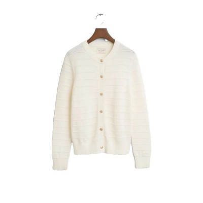 жилетка,дамски,пуловери,дамски,плетени,дрехи,gant,4805324,cardigan,eggshell,(beige)