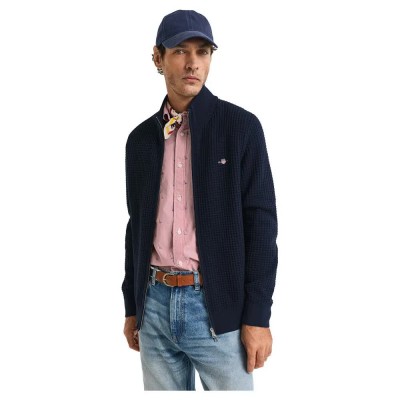 жилетка,мъжки,пуловери,gant,8030250,cardigan,blue,(evening,blue)