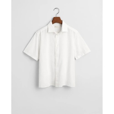 риза,с,къс,ръкав,детски,ризи,gant,930496,short,sleeve,shirt,white