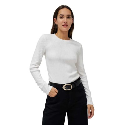 блуза,дамски,пуловери,дамски,плетени,дрехи,salsa,jeans,21009328,slim,fit,high,neck,sweater,white,(light,pearl,v1)