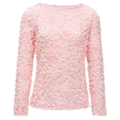 блуза,дамски,пуловери,дамски,плетени,дрехи,salsa,jeans,21009364,slim,fit,sweater,pink