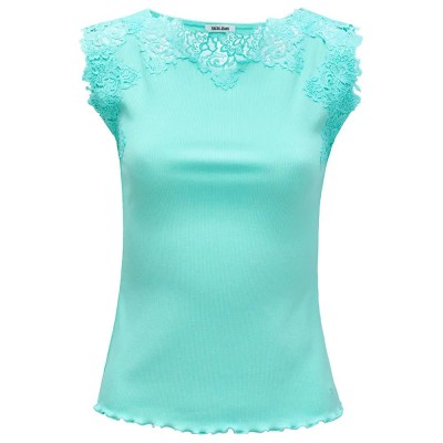 тениска,дамски,тениски,salsa,jeans,21009373,sleeveless,t,shirt,medium,green,v2,(green)