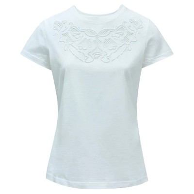 тениска,дамски,тениски,salsa,jeans,21009382,slim,fit,short,sleeve,t,shirt,light,pearl,v1,(white)