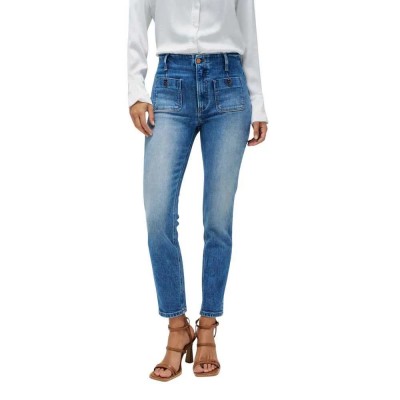 дънки,дамски,панталони,salsa,jeans,destiny,push,up,cropped,skinny,fit,jeans,blue