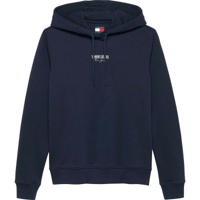 суичър,дамски,блузи,tommy,jeans,essential,logo,2,regular,fit,hoodie,blue,(dark,night,navy)