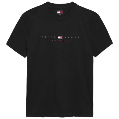 тениска,мъжки,тениски,tommy,jeans,flag,linear,regular,fit,short,sleeve,t,shirt,black,(black)