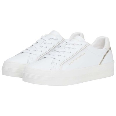 маратонки,дамски,маратонки,tommy,hilfiger,essential,vulc,trainers,white,(white,gold)