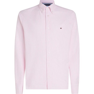 риза,с,дълъг,ръкав,мъжки,ризи,tommy,hilfiger,heritage,oxford,rf,long,sleeve,shirt,pink,(rose,petal,white)