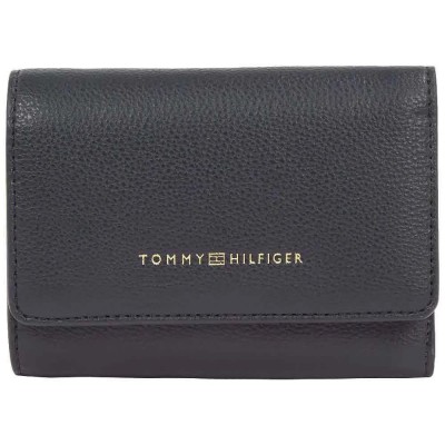 портфейли,и,портмонета,tommy,hilfiger,logotape,trifold,woman,wallet,blue,grey,(space,blue,corp)